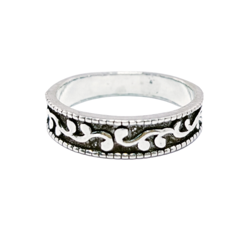 JSAJ THIN DESIGN BAND RING IN 925 STERLING SILVER