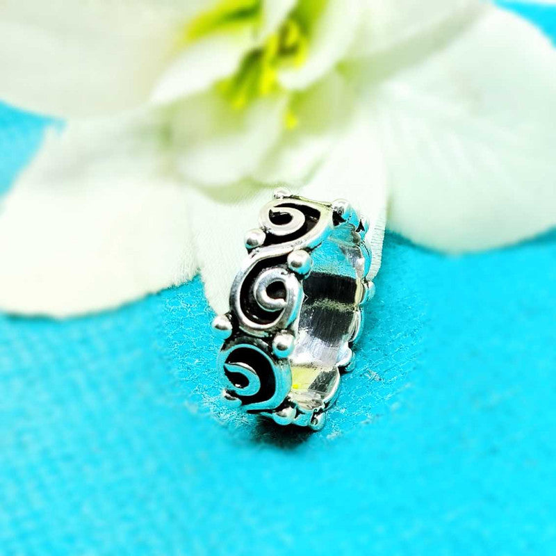 JSAJ THICK BAND RING IN 925 STERLING SILVER