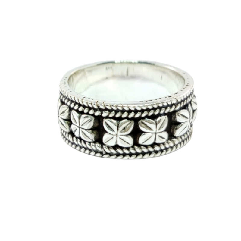 JSAJ THICK BAND RING IN 925 STERLING SILVER