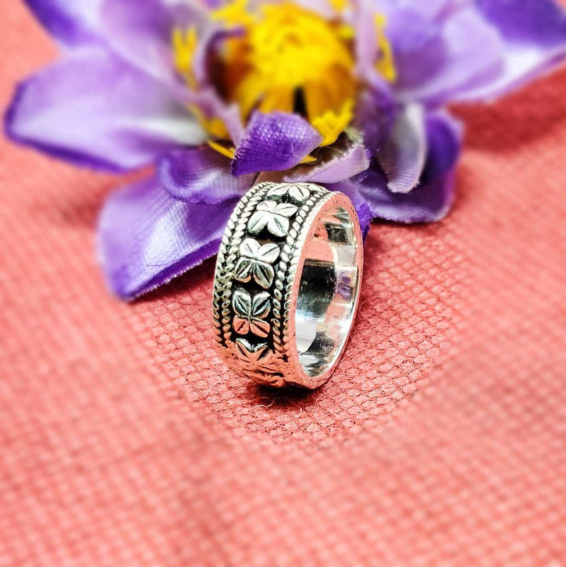 JSAJ THICK BAND RING IN 925 STERLING SILVER