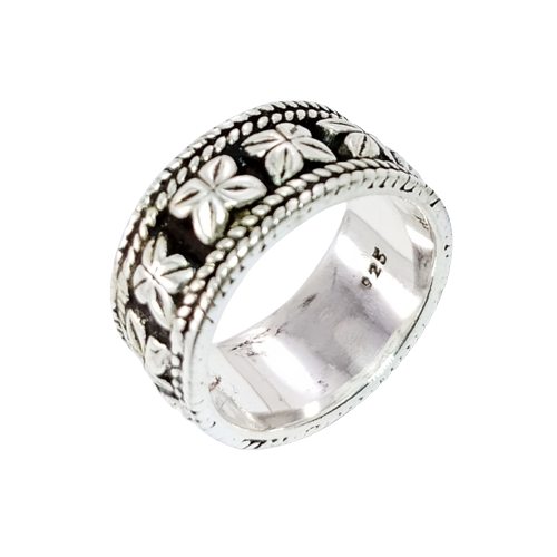 JSAJ THICK BAND RING IN 925 STERLING SILVER