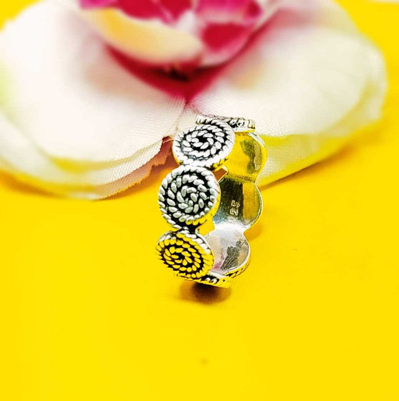 JSAJ THICK BAND RING IN 925 STERLING SILVER