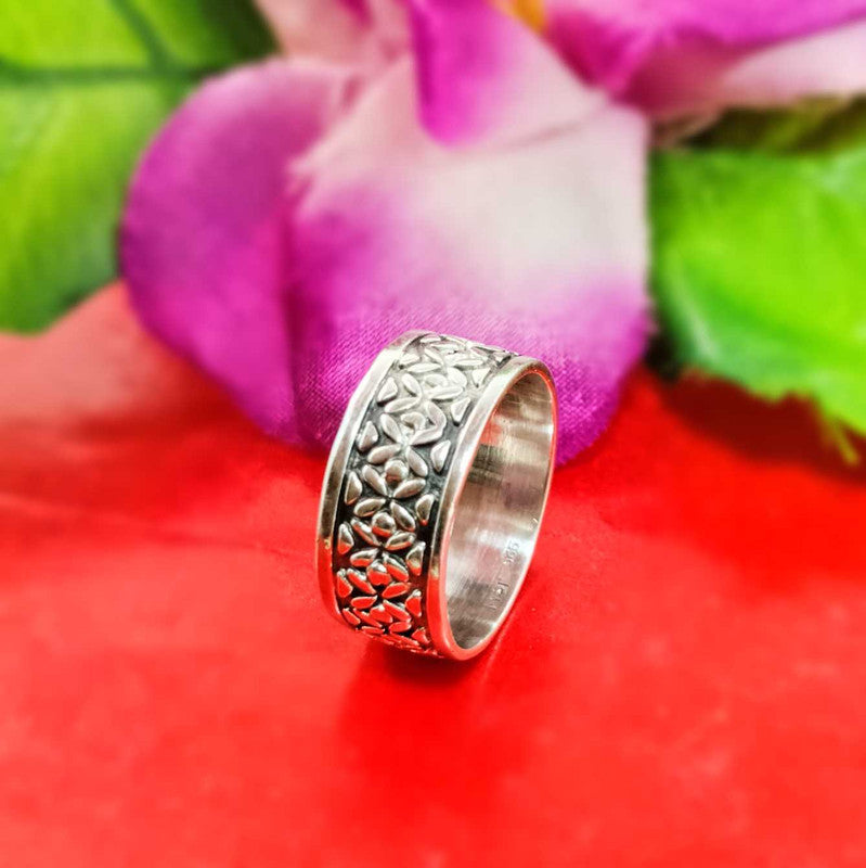 JSAJ THICK BAND RING IN 925 STERLING SILVER