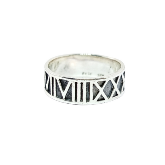 JSAJ THICK BAND RING IN 925 STERLING SILVER