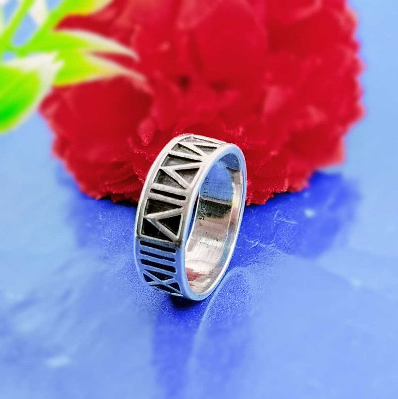 JSAJ THICK BAND RING IN 925 STERLING SILVER