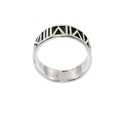 JSAJ THICK BAND RING IN 925 STERLING SILVER
