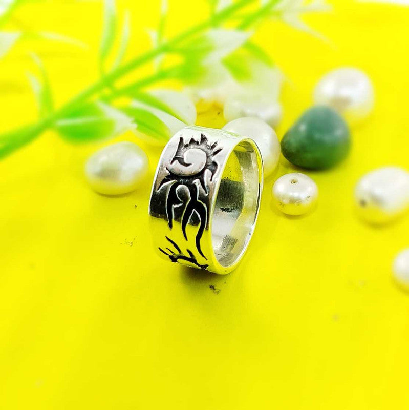 JSAJ THICK BAND RING IN 925 STERLING SILVER