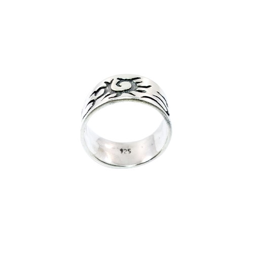 JSAJ THICK BAND RING IN 925 STERLING SILVER