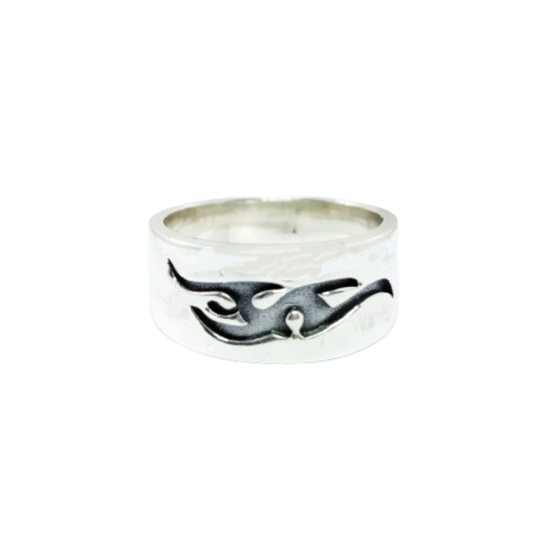 JSAJ THICK BAND RING IN 925 STERLING SILVER