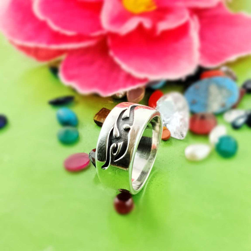 JSAJ THICK BAND RING IN 925 STERLING SILVER