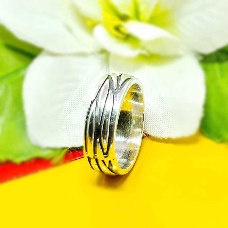 JSAJ THICK BAND RING IN 925 STERLING SILVER