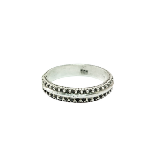 JSAJ THIN DESIGN BAND RING IN 925 STERLING SILVER