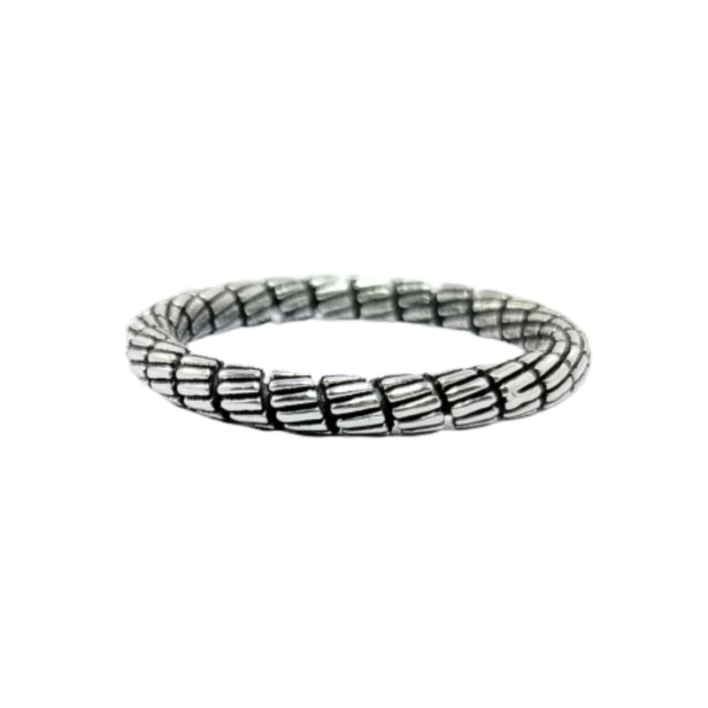 JSAJ THIN DESIGN BAND RING IN 925 STERLING SILVER