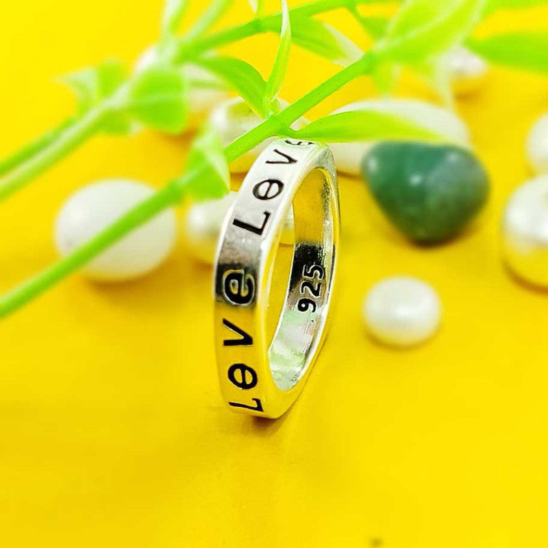 JSAJ THIN SQUARE DESIGN BAND RING IN 925 STERLING SILVER