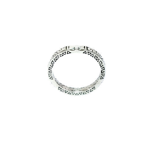 JSAJ THIN TUAREG DESIGN BAND RING IN 925 STERLING SILVER