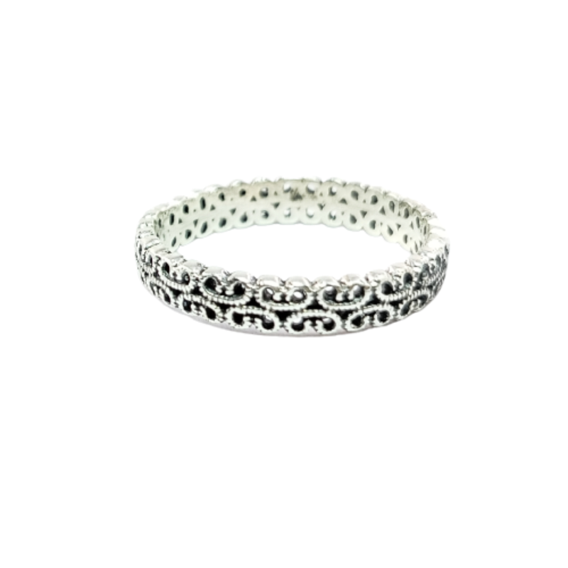JSAJ THIN DESIGN BAND RING IN 925 STERLING SILVER