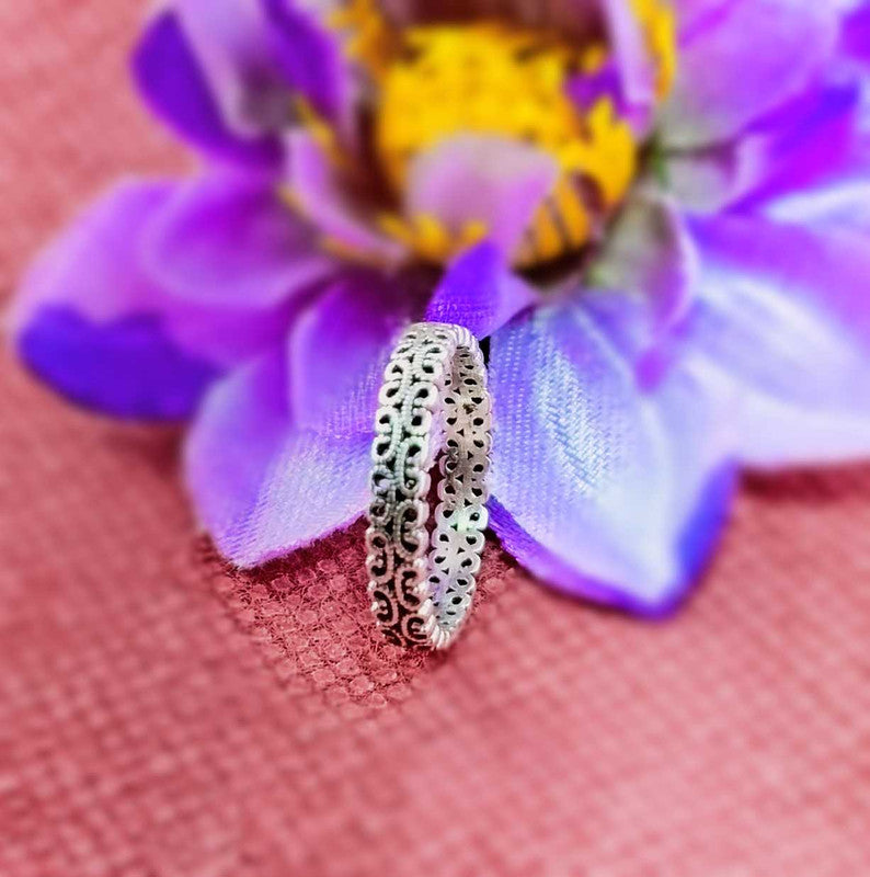 JSAJ THIN DESIGN BAND RING IN 925 STERLING SILVER