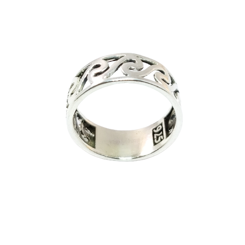 JSAJ THICK ZALI BAND RING IN 925 STERLING SILVER