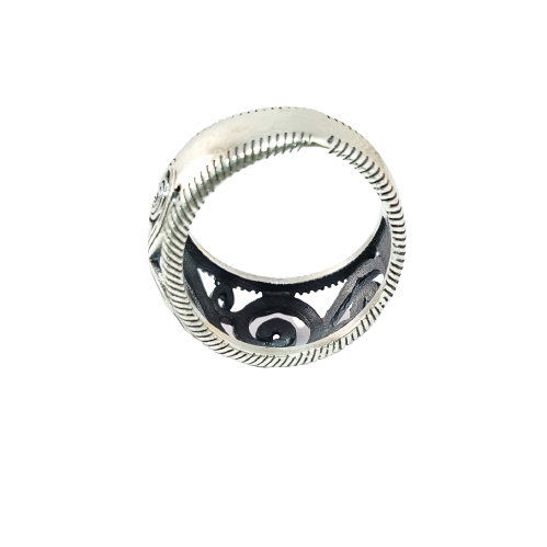 JSAJ THICK ZALI BAND RING IN 925 STERLING SILVER