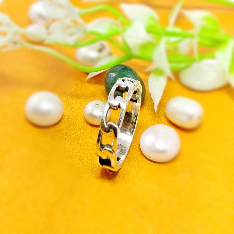 JSAJ THIN BAND RING IN 925 STERLING SILVER