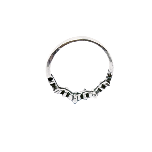 JSAJ THIN ZIG ZAG BAND RING IN 925 STERLING SILVER