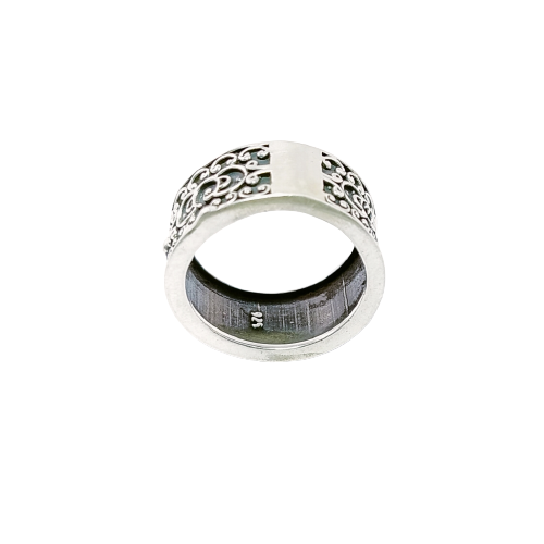 JSAJ THICK DESIGN BAND RING IN 925 STERLING SILVER
