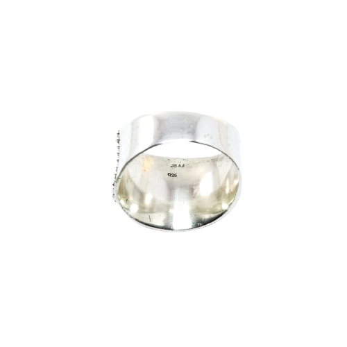 JSAJ THICK DESIGN BAND RING IN 925 STERLING SILVER