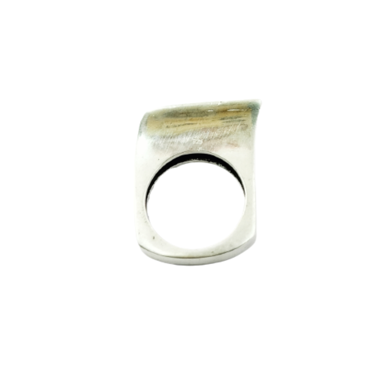 JSAJ THICK DESIGNER RING IN 925 STERLING SILVER