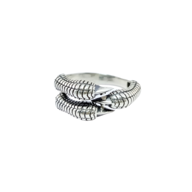 JSAJ THICK DESIGN BAND RING IN 925 STERLING SILVER