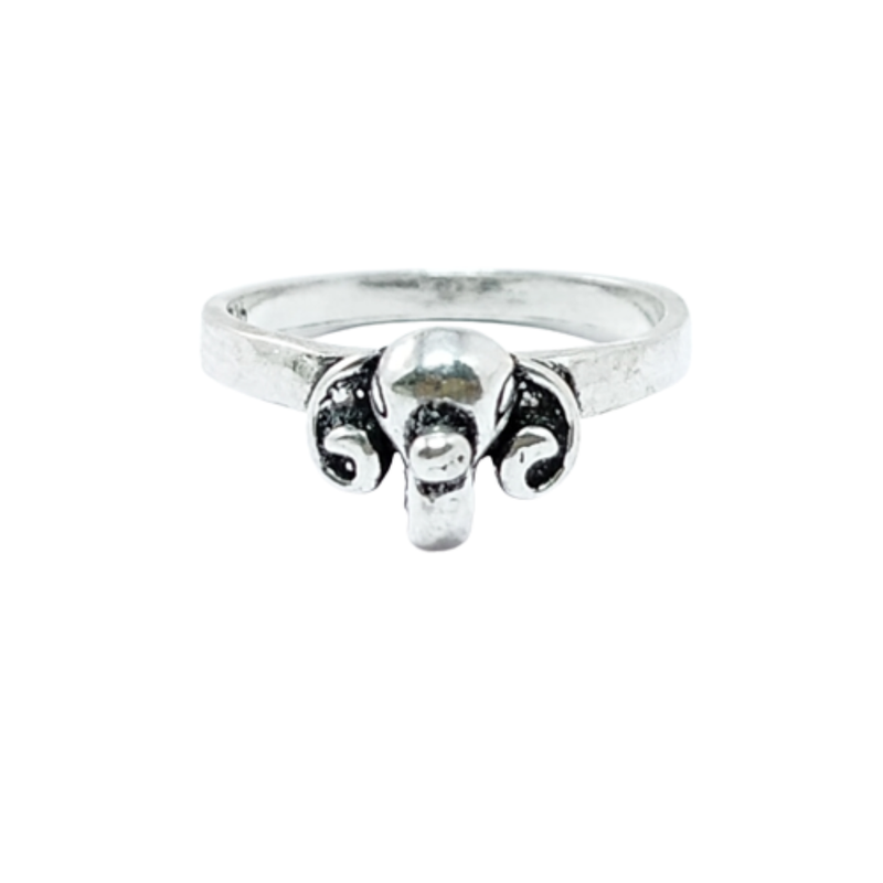 JSAJ ELEPHANT MOUTH RING IN 925 STERLING SILVER