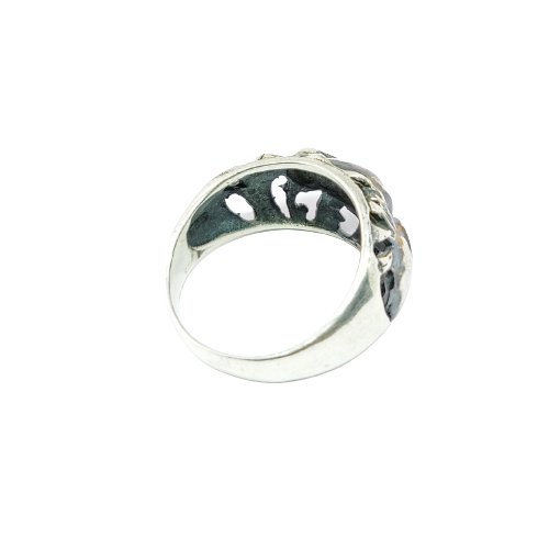 JSAJ THICK ELEPHANT BAND RING IN 925 STERLING SILVER