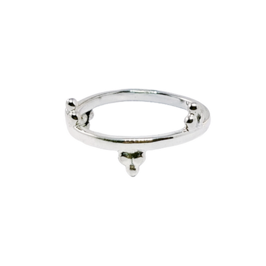 JSAJ THIN BAND RING IN 925 STERLING SILVER
