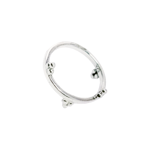 JSAJ THIN BAND RING IN 925 STERLING SILVER