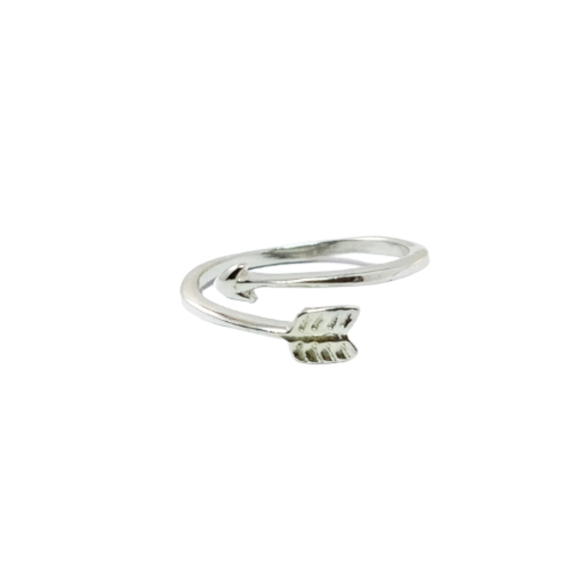 JSAJ ARROW ADJUSTABLE BAND RING IN 925 STERLING SILVER