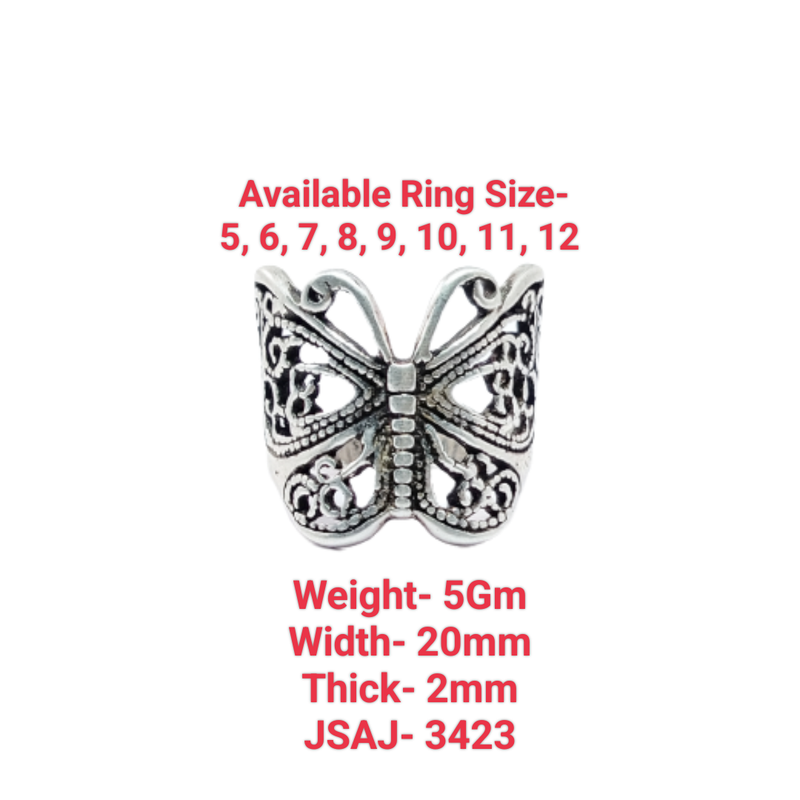 JSAJ BUTTERFLY RING IN 925 STERLING SILVER