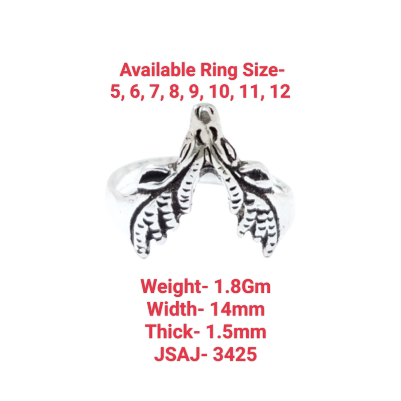 JSAJ BIRD RING IN 925 STERLING SILVER