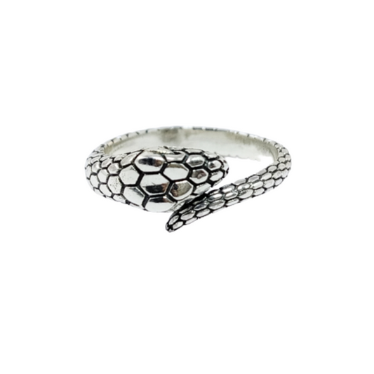 JSAJ SNAKE RING IN 925 STERLING SILVER