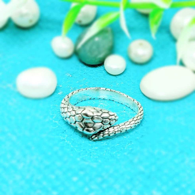 JSAJ SNAKE RING IN 925 STERLING SILVER
