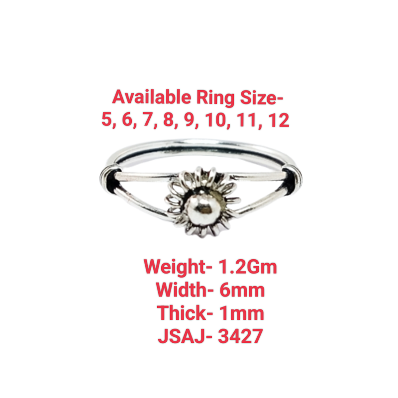 JSAJ PLAIN THIN RING IN 925 STERLING SILVER