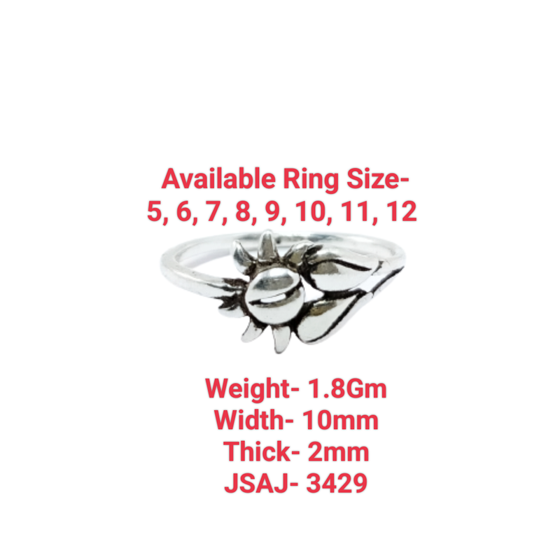 JSAJ PLAIN THIN RING IN 925 STERLING SILVER