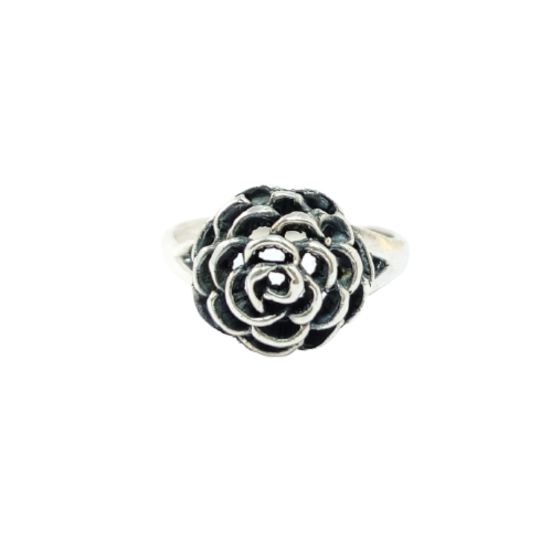 JSAJ FLOWER RING IN 925 STERLING SILVER