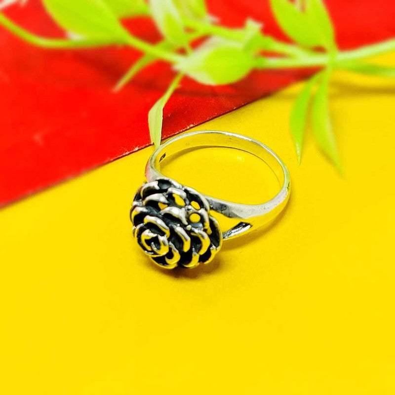 JSAJ FLOWER RING IN 925 STERLING SILVER