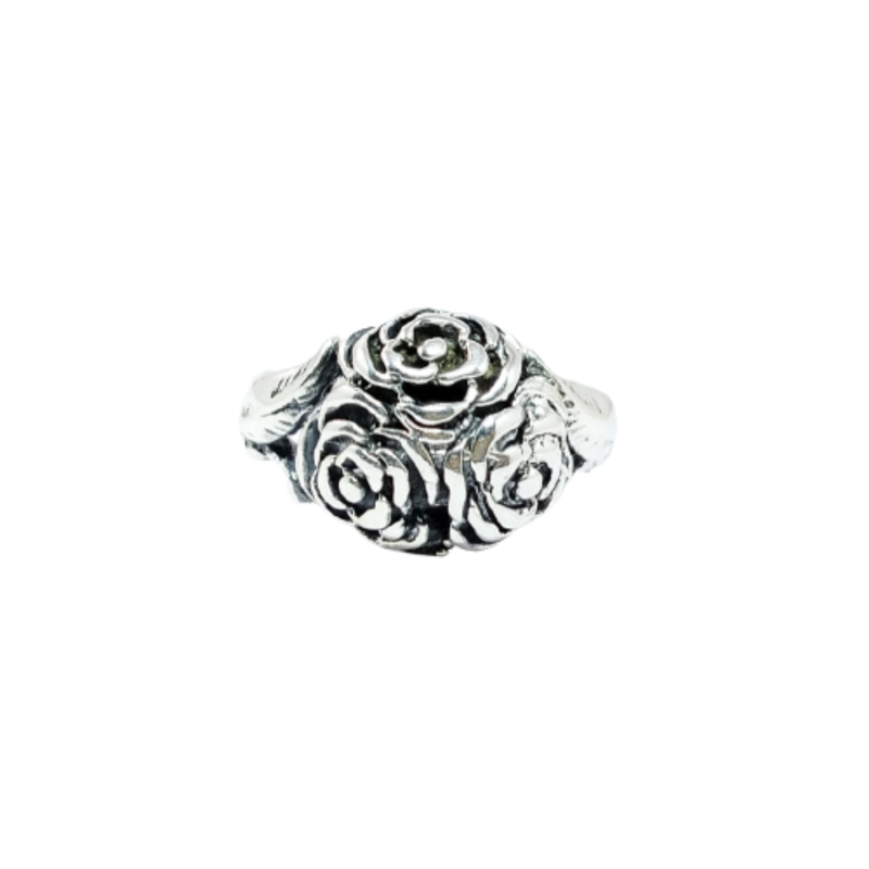 JSAJ FLOWER RING IN 925 STERLING SILVER