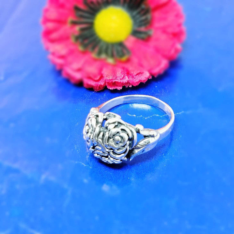 JSAJ FLOWER RING IN 925 STERLING SILVER