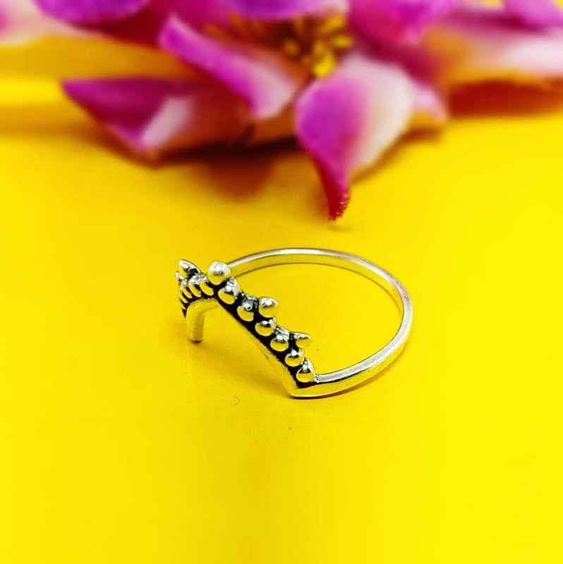 JSAJ CROWN RING IN 925 STERLING SILVER