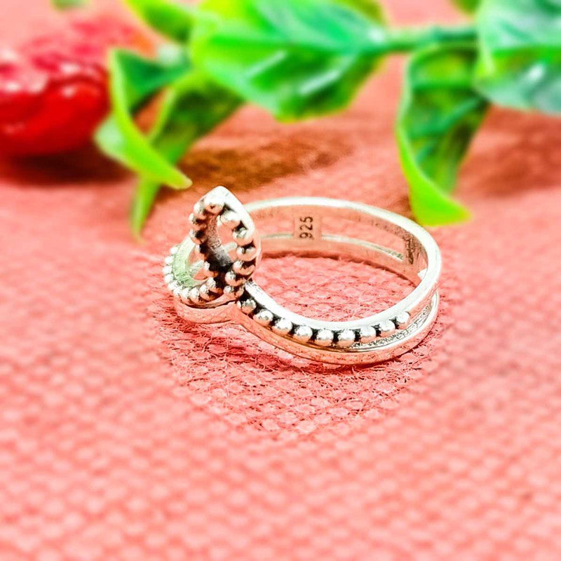JSAJ CROWN RING IN 925 STERLING SILVER