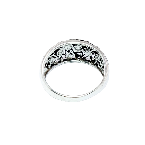 JSAJ ZALI/NETT BAND RING IN 925 STERLING SILVER