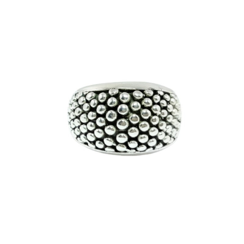 JSAJ BUBBLE BAND RING IN 925 STERLING SILVER