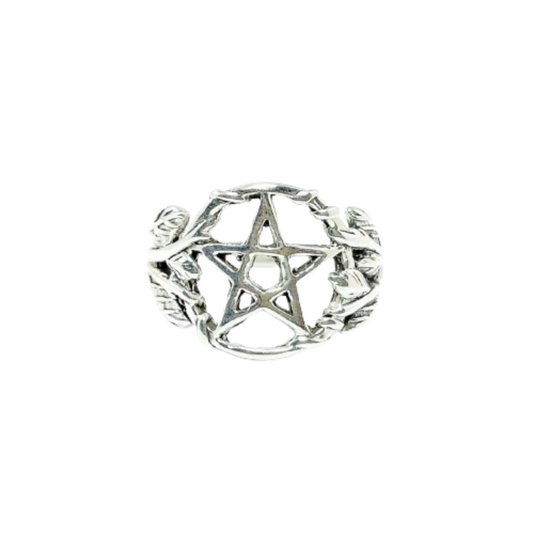 JSAJ STAR RING IN 925 STERLING SILVER