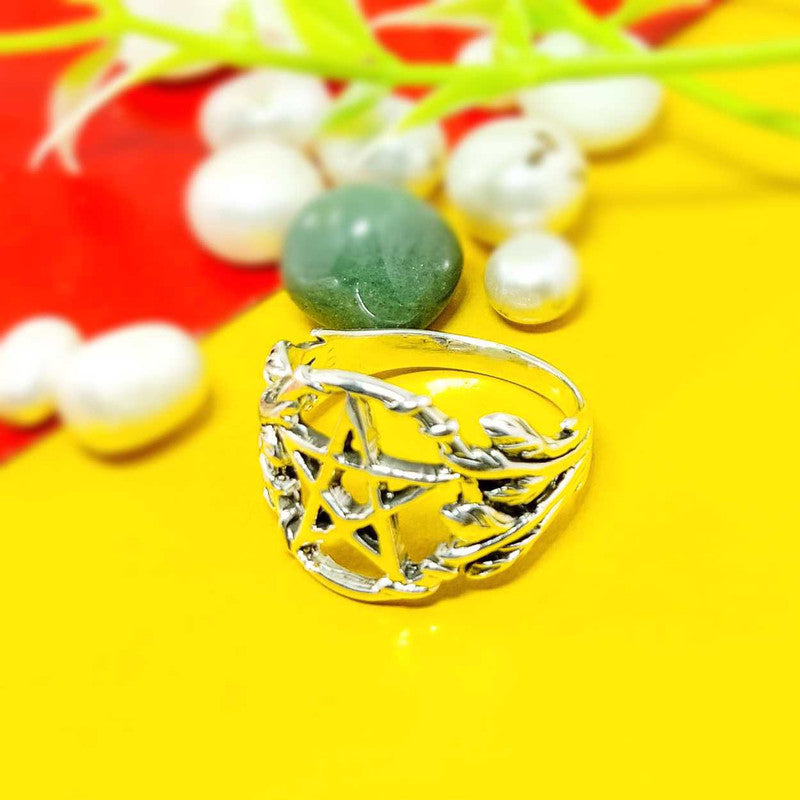 JSAJ STAR RING IN 925 STERLING SILVER